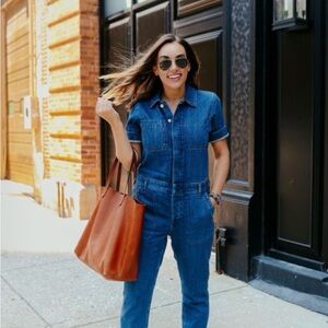 Everlane Women's Blue Denim Jumpsuit, coveralls, size 4, S